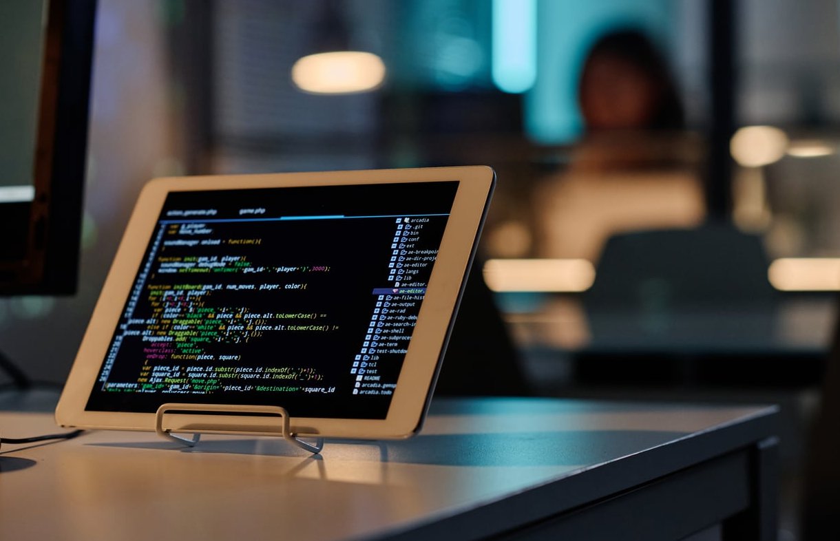 code editor screen